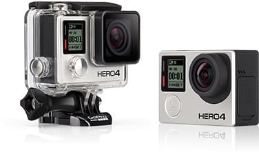Gopro hero 4 black + 8 accu's en accessoires 