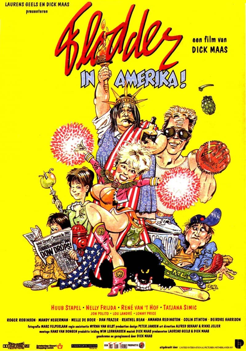 Flodder 2 : Flodder In Amerika (Dick Maas & Tatjana Simic) 3 Juli 1992. DVD