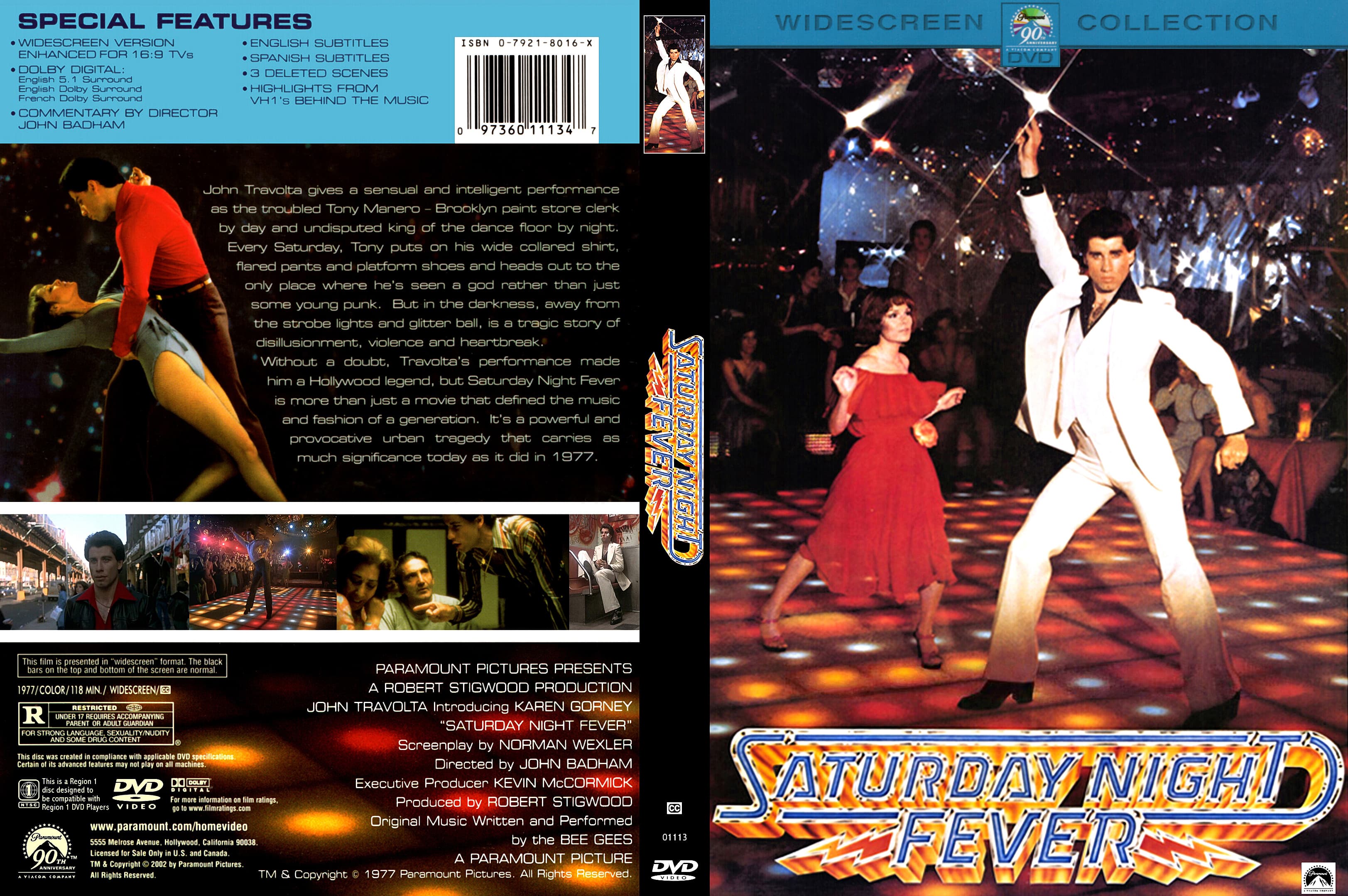 Saturday Night Fever (John Travolta & Karen Gorney) 1977.  - DVD