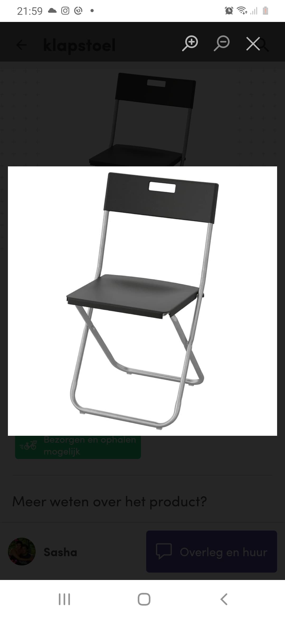 Klapstoel 