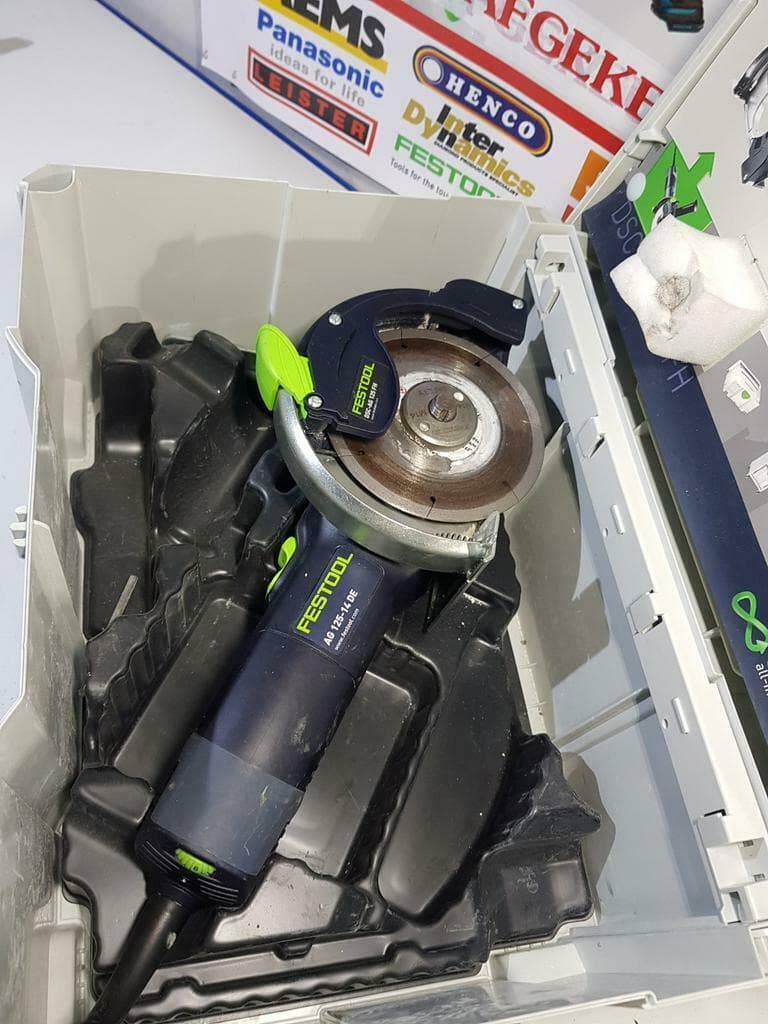 Festool haakse slijper (flex) 1400w, afzuiging mogelijk