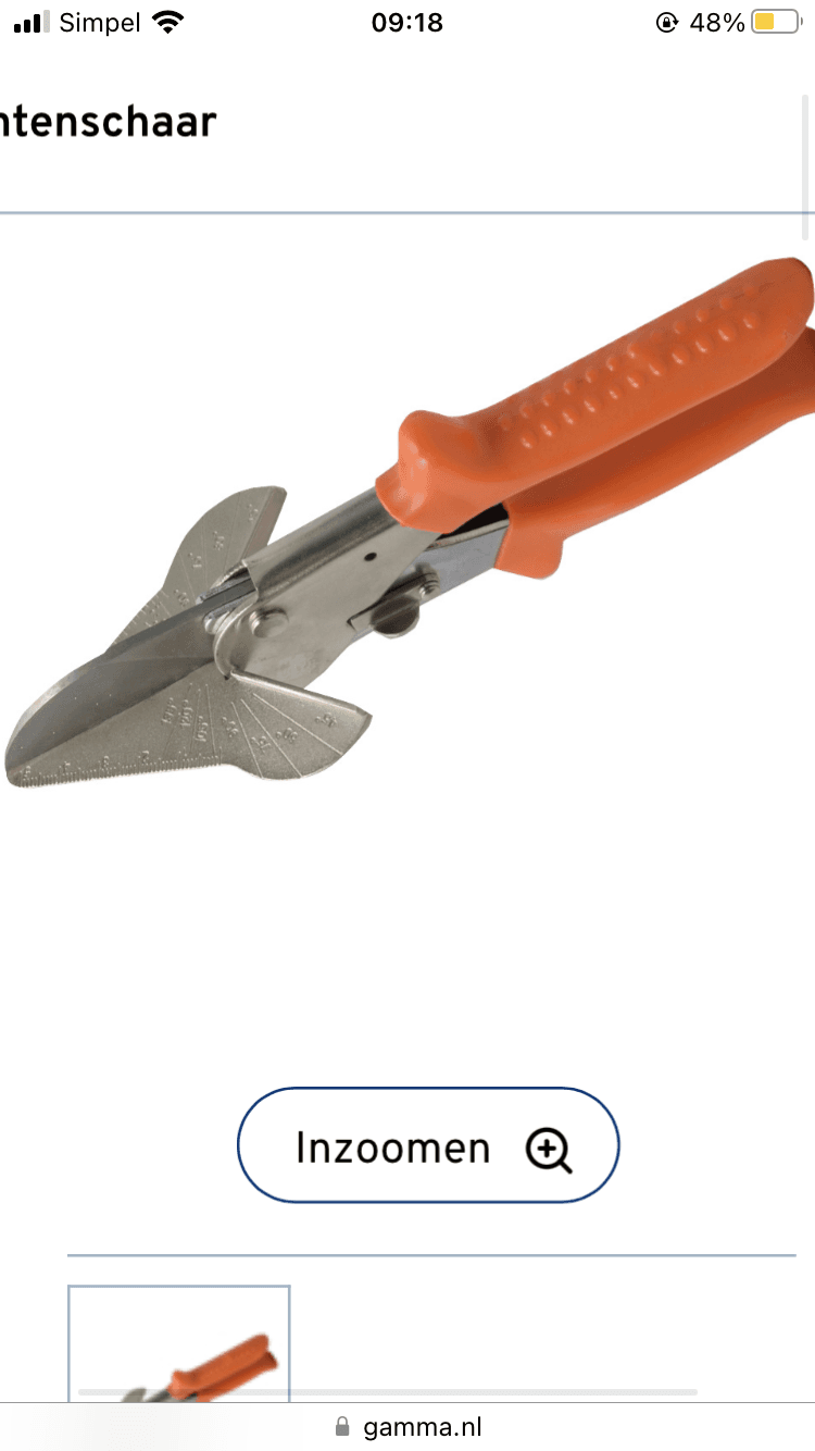 Plintenknipper schaar